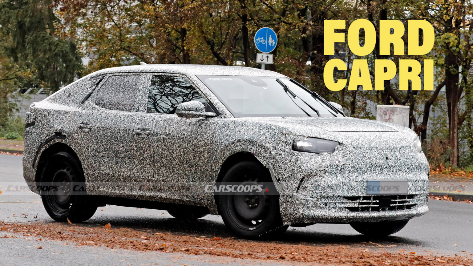 Ford Capri Electric CoupeSUV Spied Riding On VW ID.5 Gear Carscoops