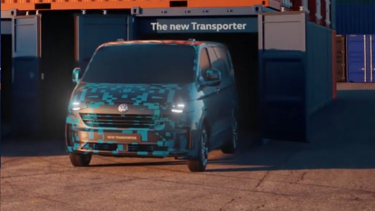 VW T7 Transporter Officially Teased With Diesel, PHEV, And All-Electric ...