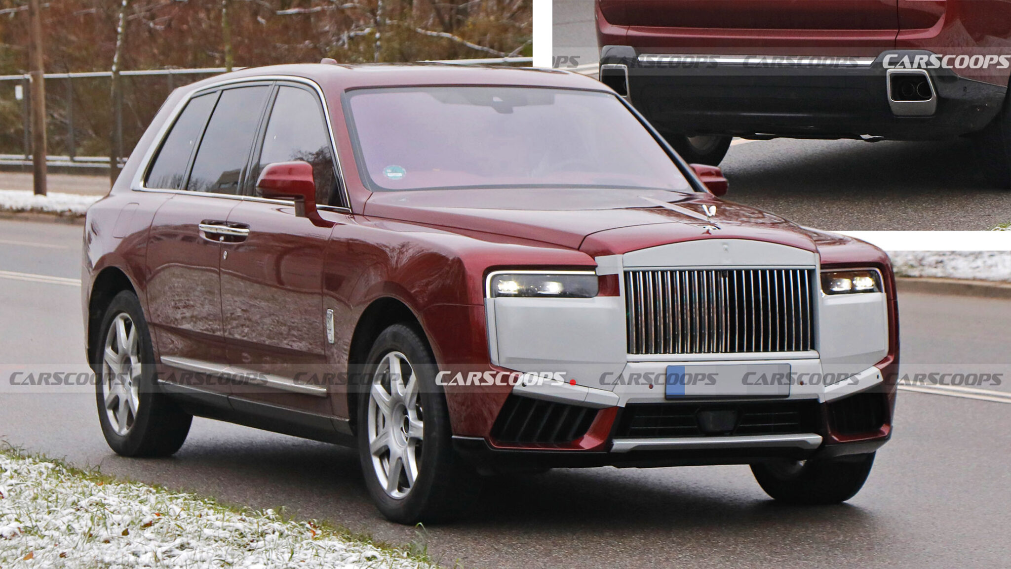 Rolls-Royce Cullinan Spied With A New Face And Larger Tailpipes | Carscoops