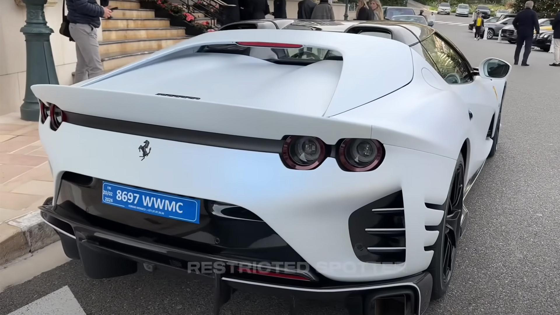 Charles Leclerc's Ferrari 812 Competizione A Is A Matte White 