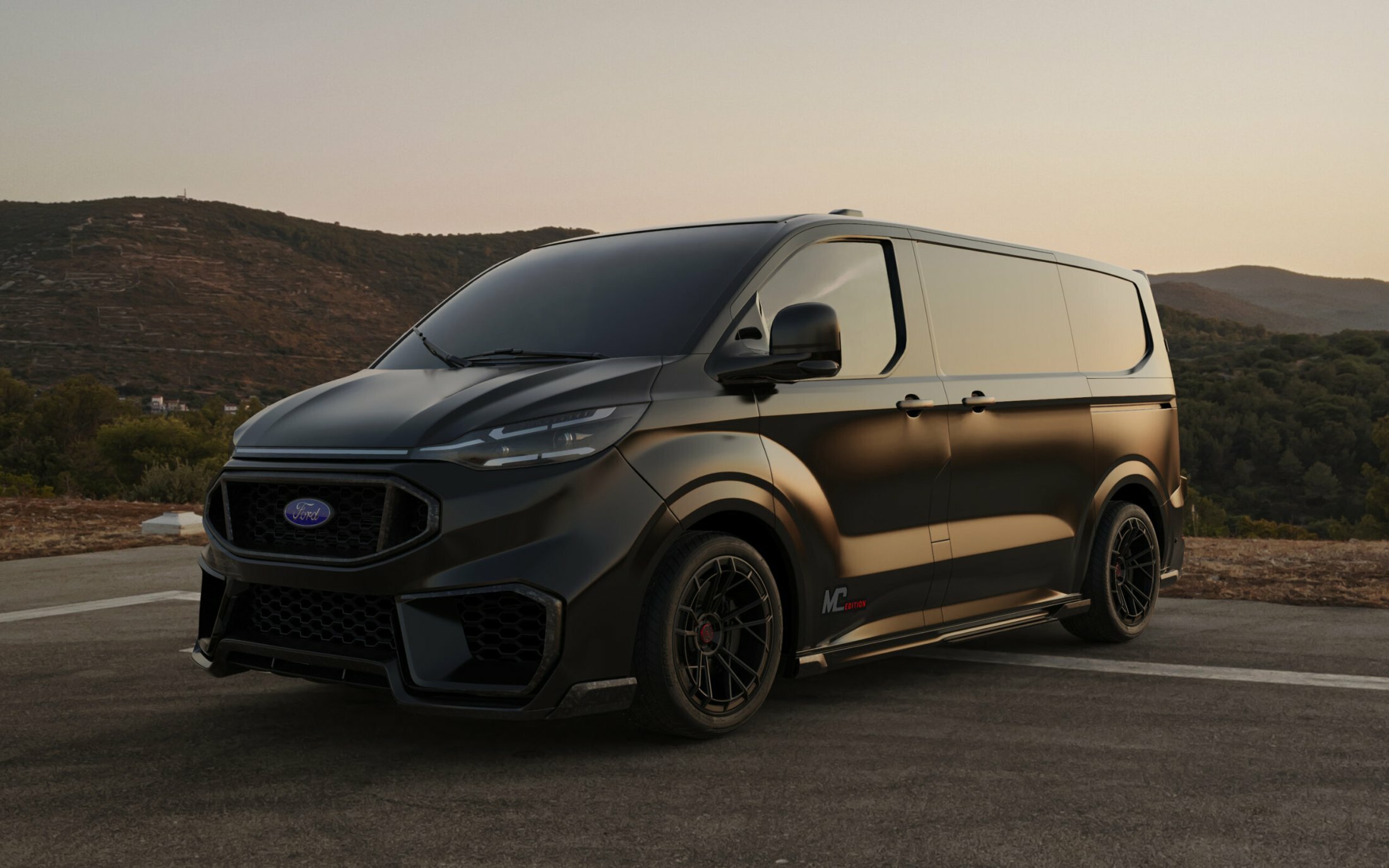 Ford Transit Custom Sported Up With Carbon Bits Carscoops