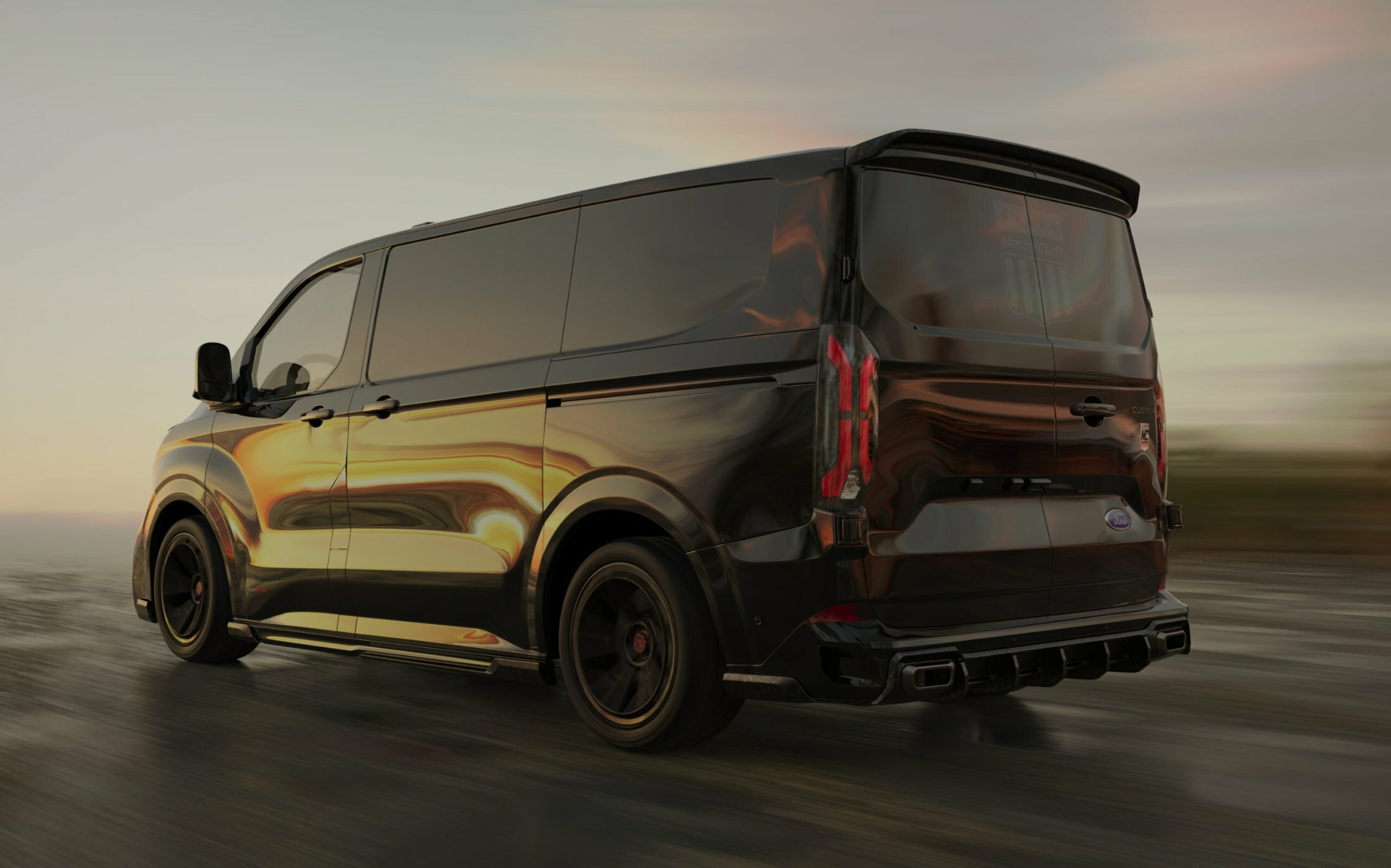 Ford Transit Custom Sported Up With Carbon Bits Carscoops