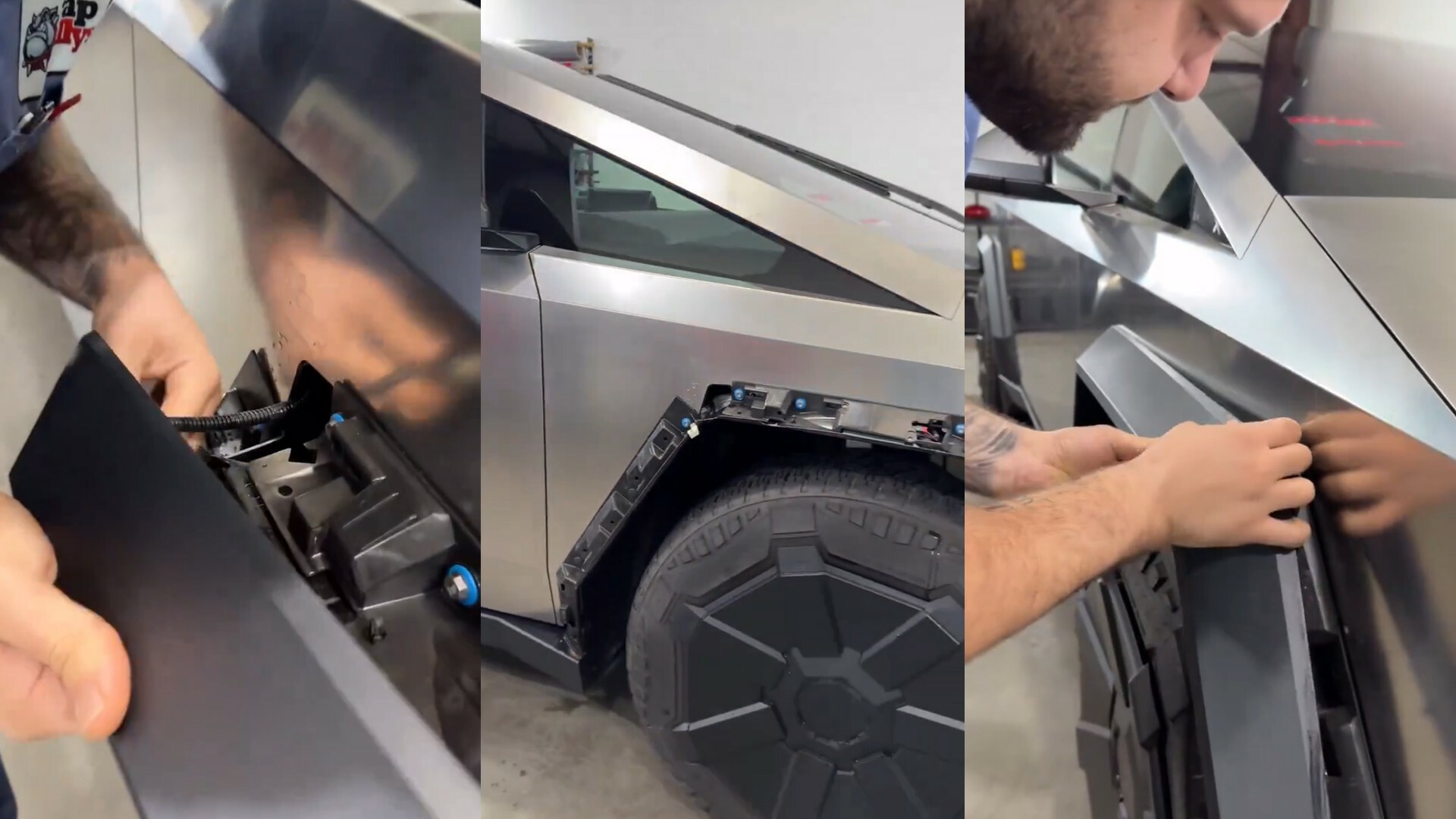 The Tesla Cybertruck’s Fender Flares Just Pop Off, All The Better For Wraps