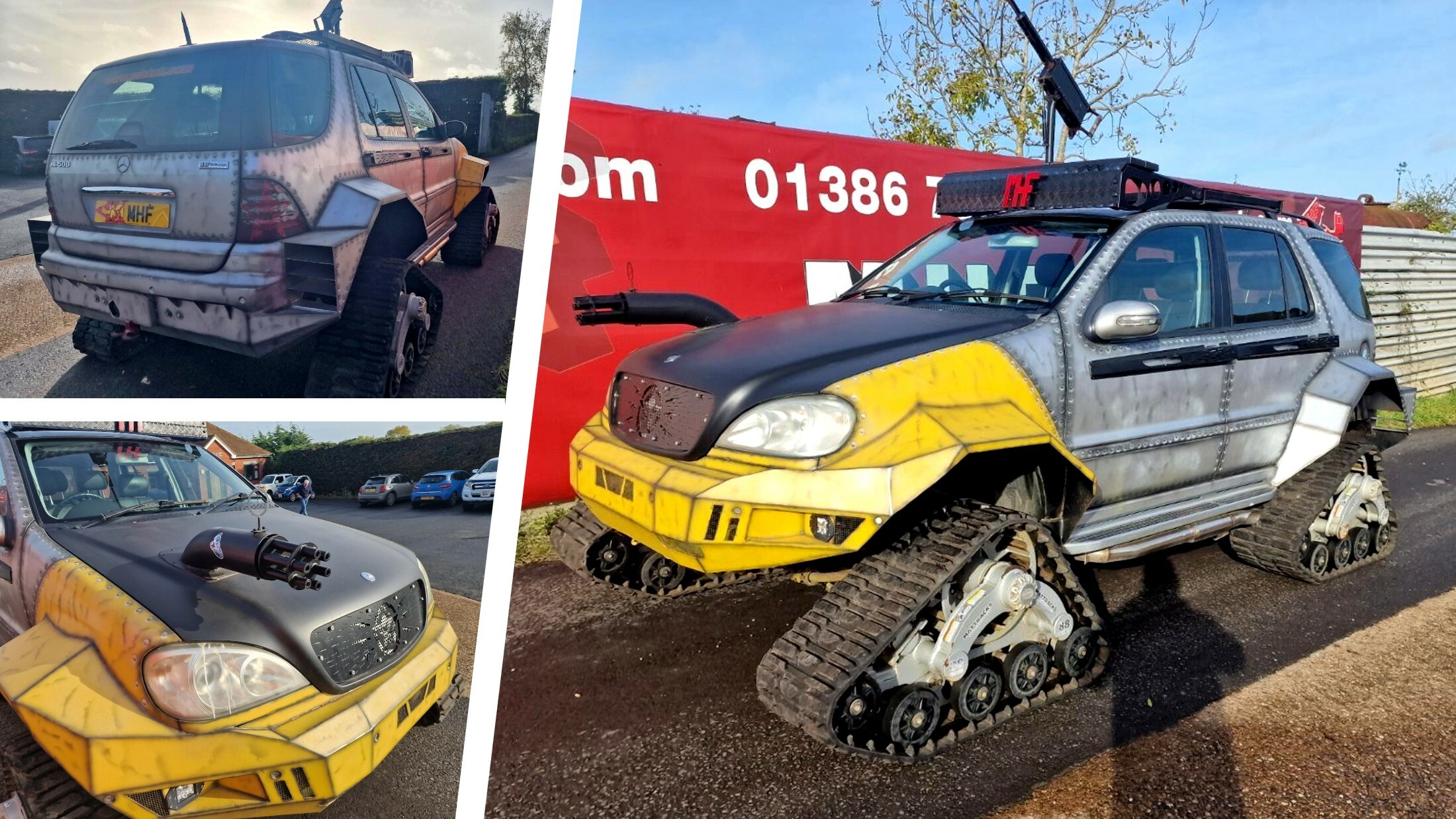 Mad Max Mercedes ML With Fake Guns And Real Tracks Doesn’t Need Roads, It Needs Zombies