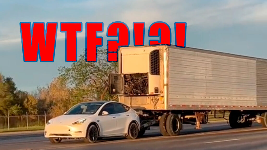 Why Was This Tesla Model Y Towing A 10,000 Lbs Trailer Around