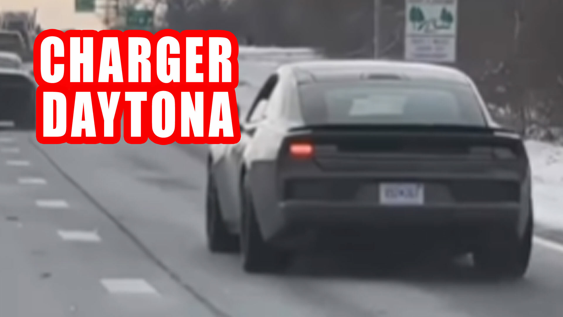 2025 Dodge Charger Daytona Filmed Prowling Michigan’s Roads Carscoops