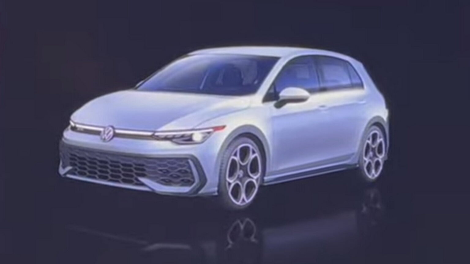 2025 VW Golf GTI Revealed Through Infotainment Screen At CES Carscoops