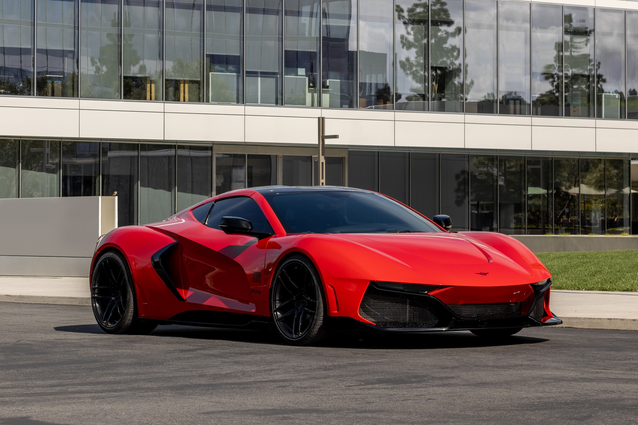 Rezvani Beast Is A $485k Reskinned Corvette C8 With A Pepper Spray ...