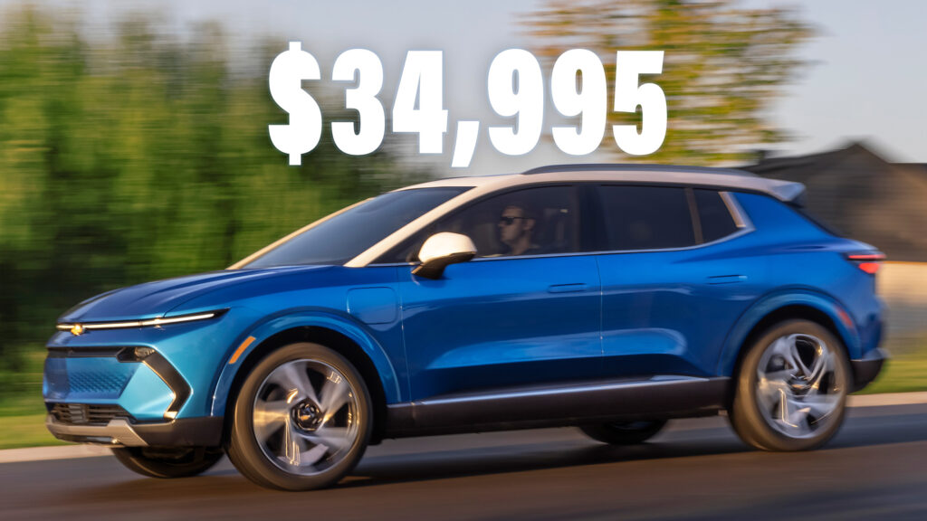     Chevrolet Equinox EV au prix de 34 995 $, la gamme FWD culmine à 46 795 $