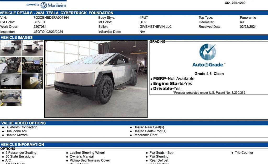  Tesla Cybertruck Auctioned For $244,000, And The Buyer Appears To Be A Porsche Dealer