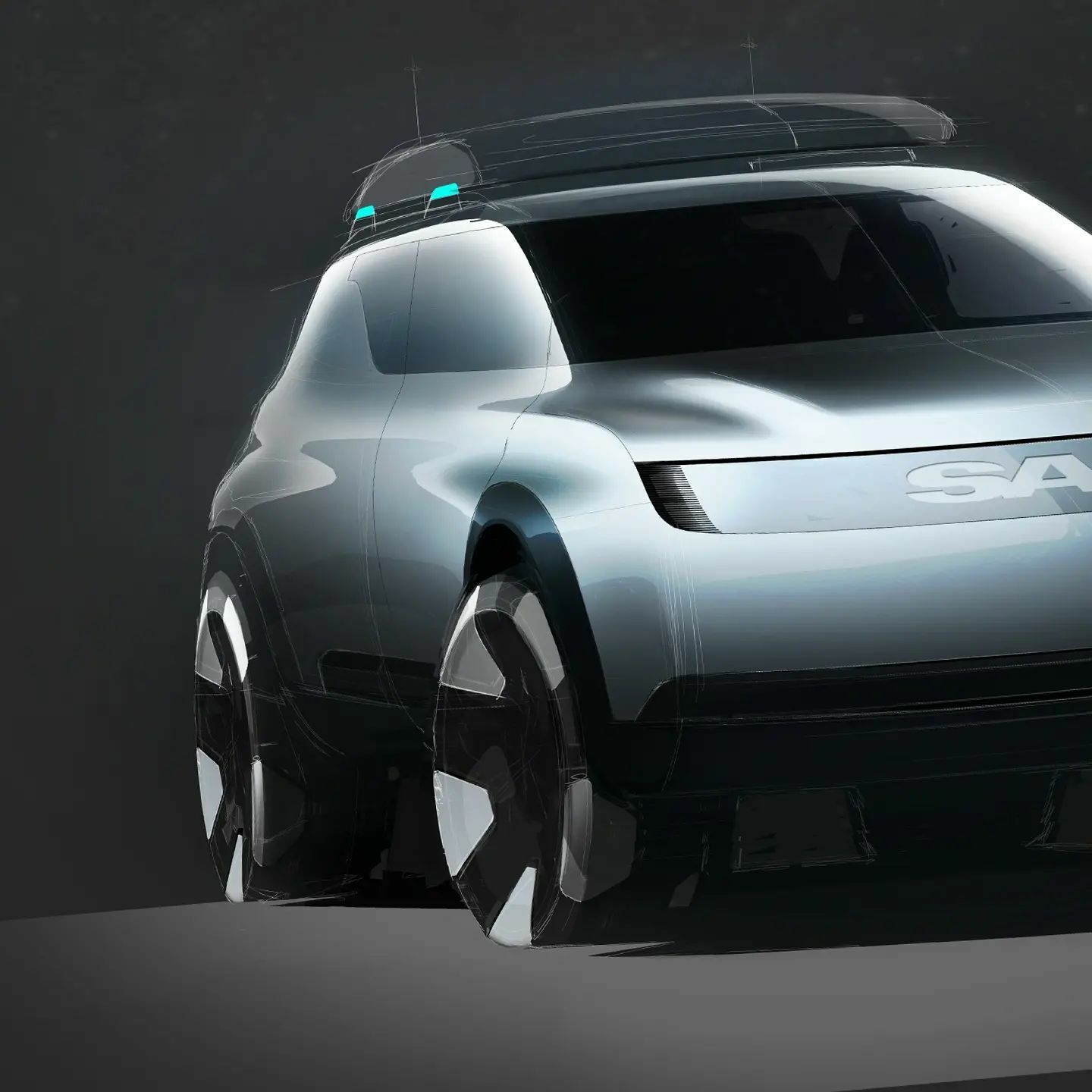 Designer Imagines A Saab Electric SUV For The Future Carscoops