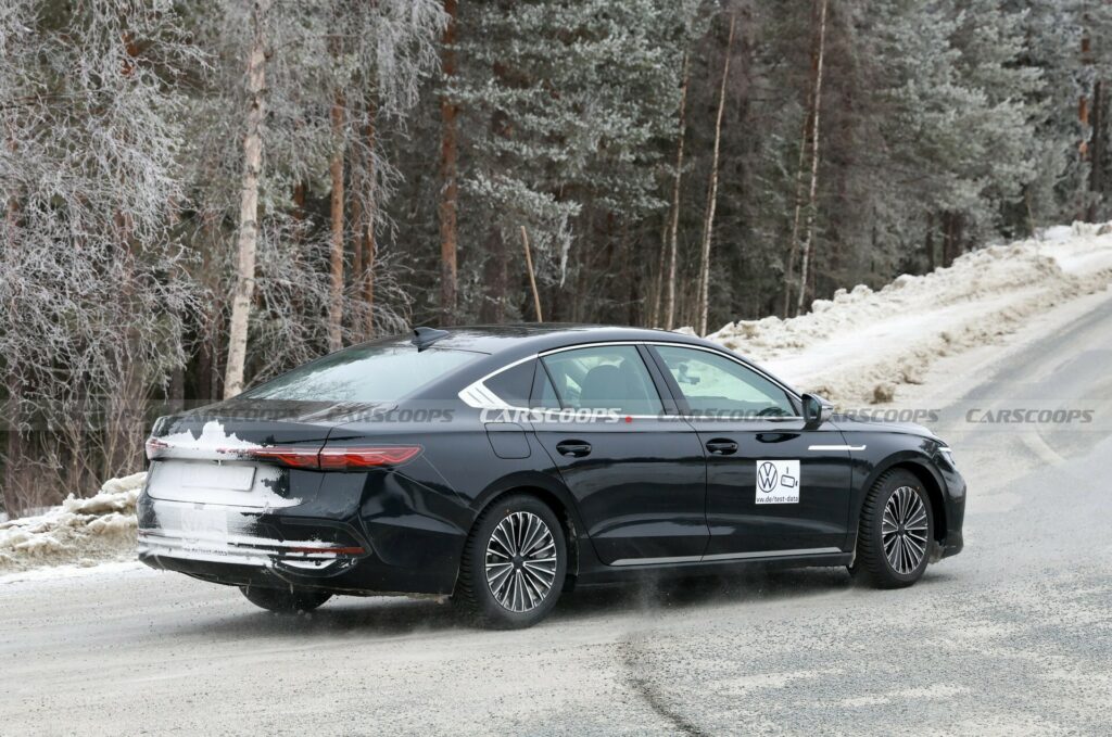  Mysterious New VW Sedan Spied With Passat-Inspired Styling