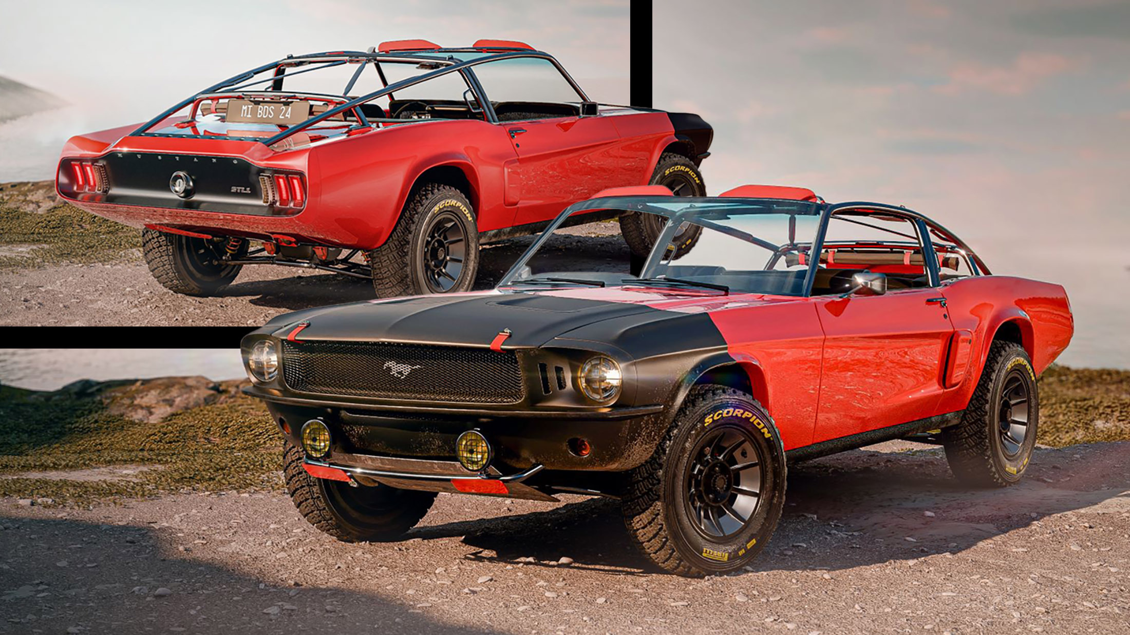 Classic Ford Mustang Reborn As A Roofless STL-1 Resto Beast