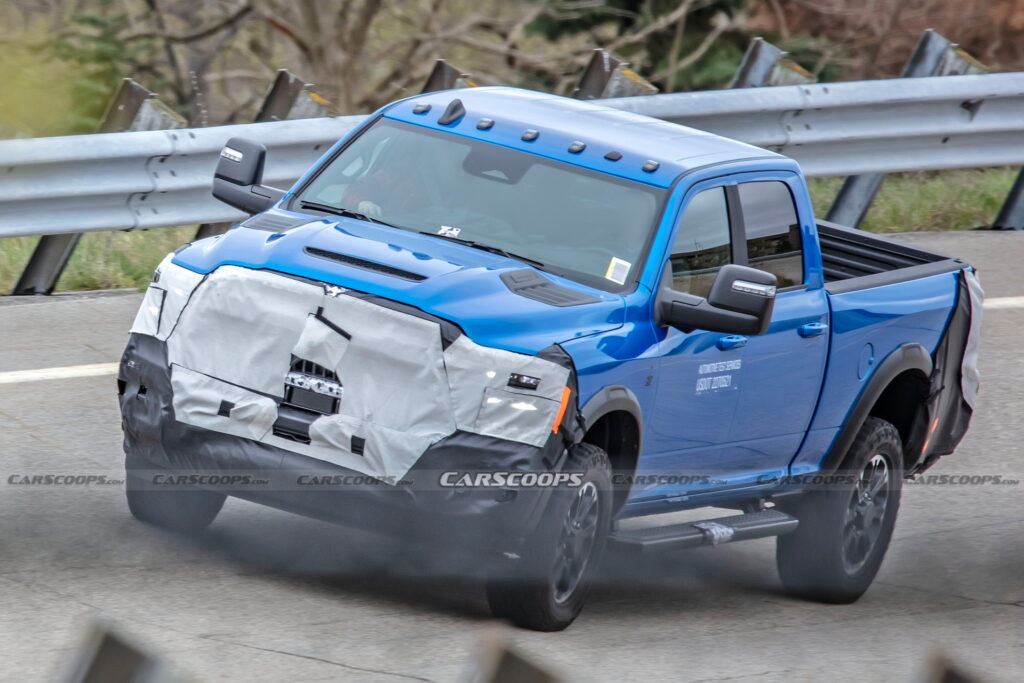 2025 Ram 2500 HD Rebel Hides Revised Styling In New Spy Shots | Carscoops