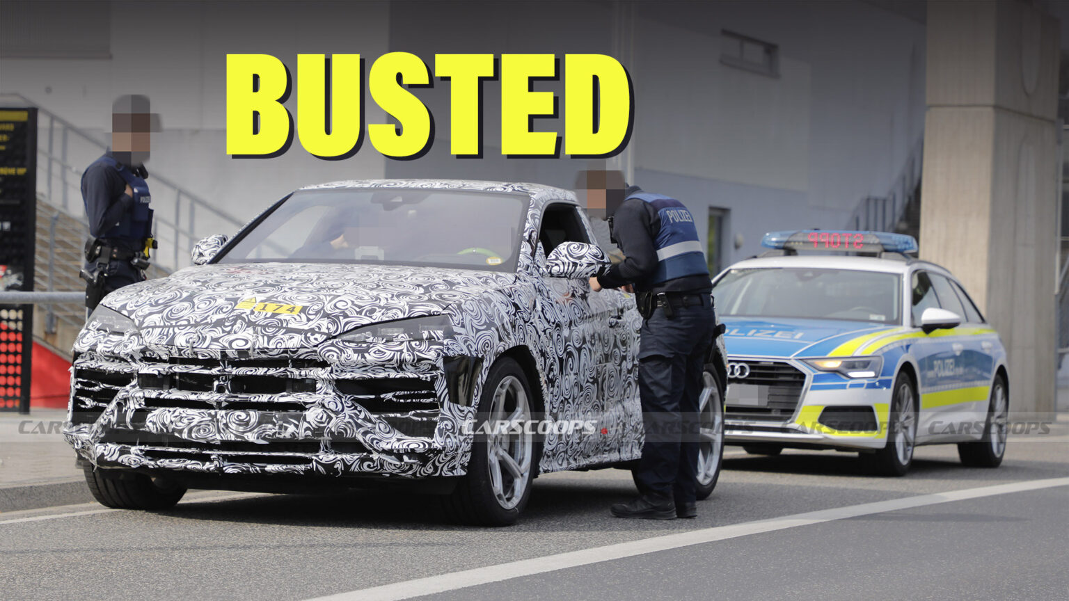 2025 Lamborghini Urus Prototype Pulled Over By The German Police ...