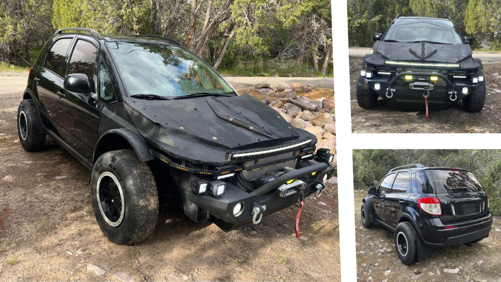 Wrecked Suzuki SX4 Reborn As A Mad Max Ready Battle Car