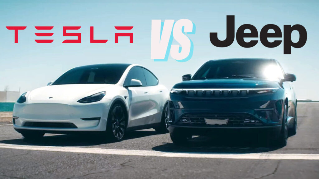  Jeep Wagoneer S Squares Off Against Tesla Model Y Performance In New Video