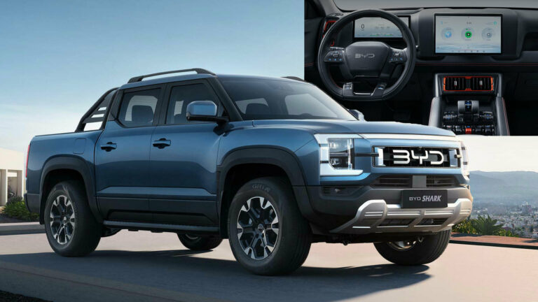 BYD Shark PHEV Pickup Debuts In Mexico, Combines 430+ HP With A Karaoke ...