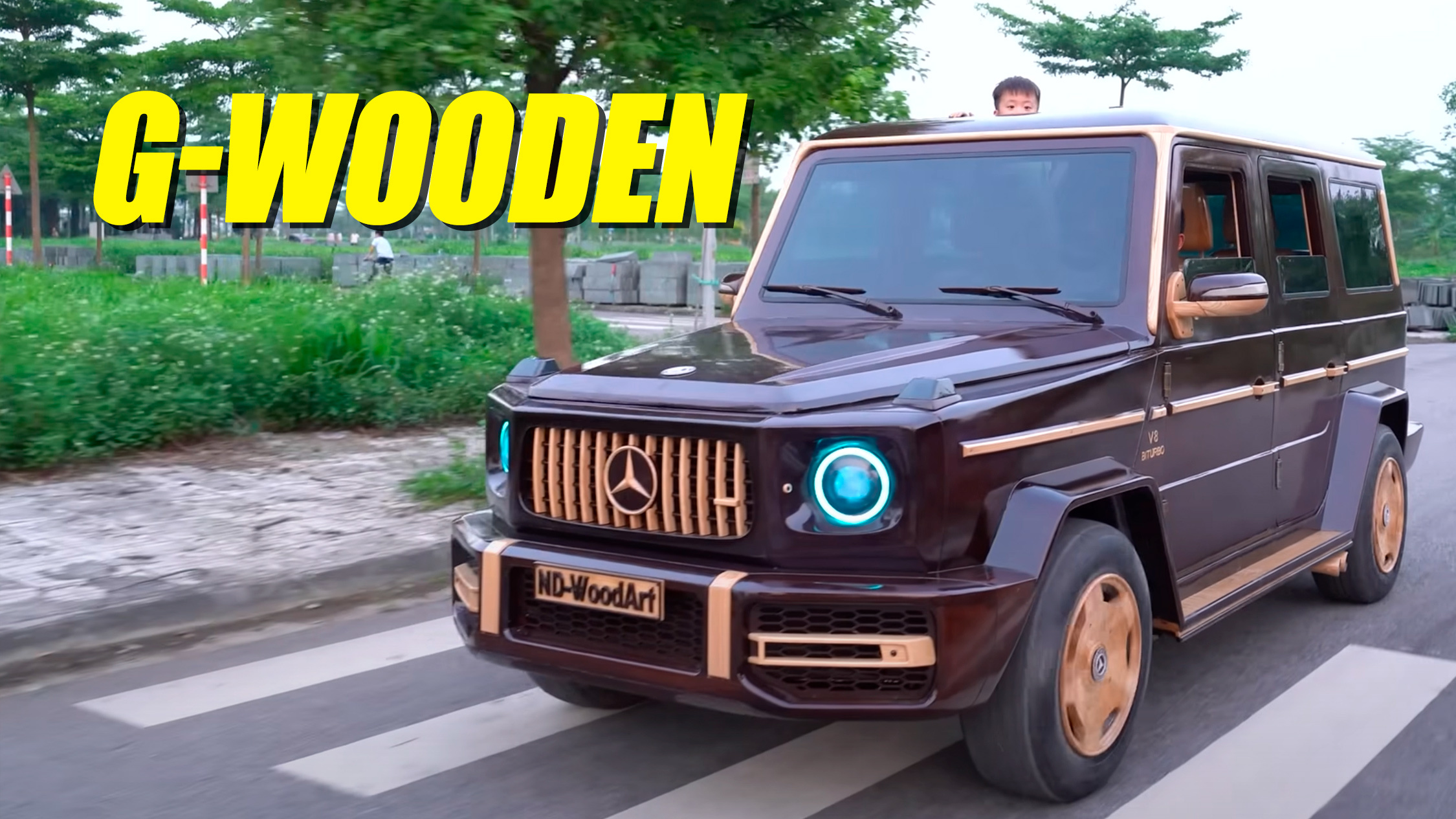 This Mercedes G63 Replica Is So Wood, You Won’t Believe It’s A Mitsubishi Pajero