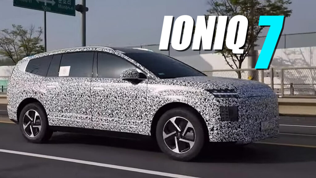  Hyundai Ioniq 7 SUV Drops Some Camo Ahead Of June Debut
