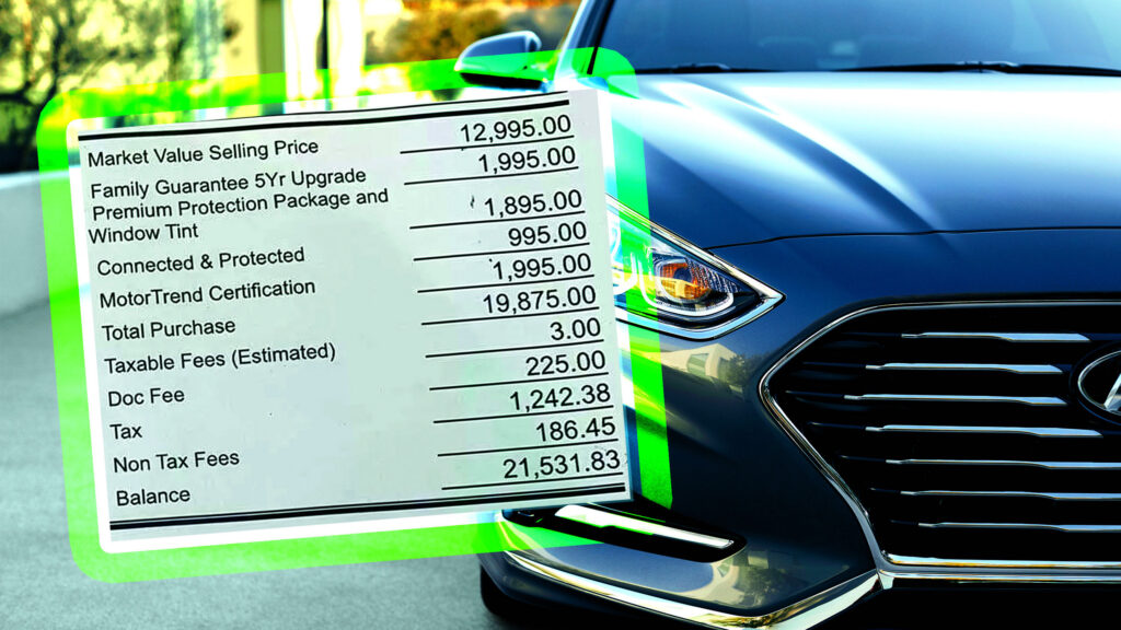  Hyundai Dealer Bait And Switch Sees Sonata Price Go From $13k To $21k