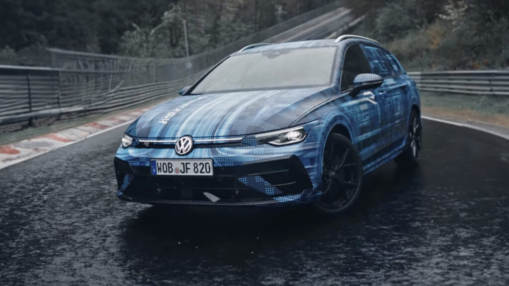  2025 VW Golf R Teased In Hatch And Not-For-U.S. Wagon Forms