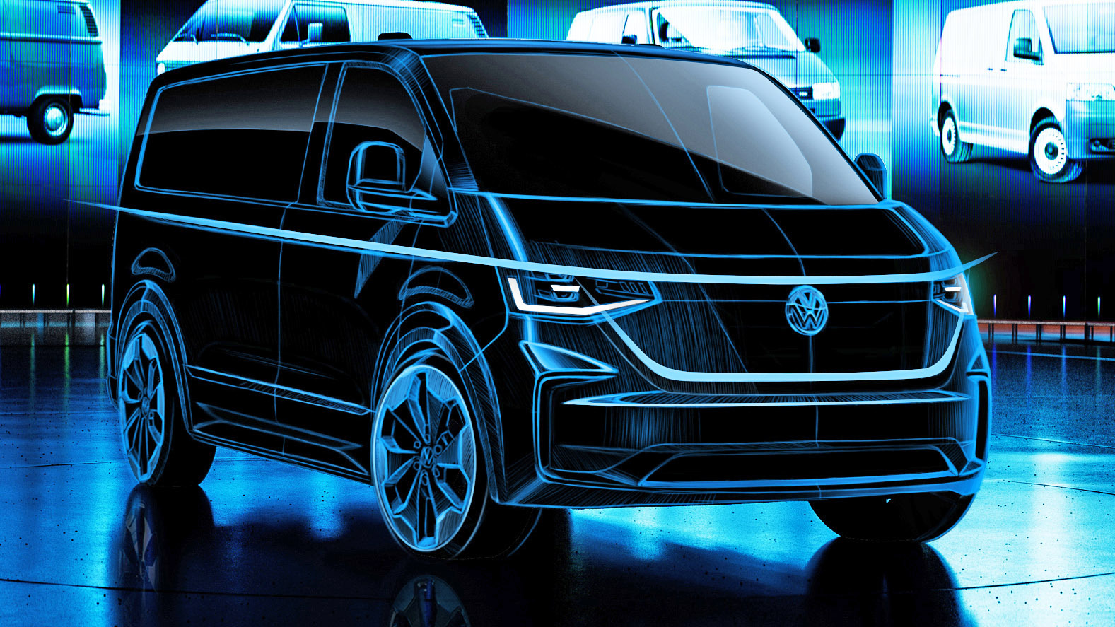 2025 VW Transporter T7 Reveals ID. Buzz Styling Cues | Carscoops