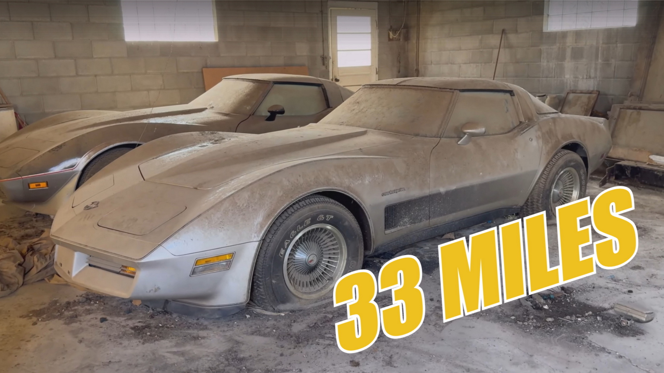 1982 Chevrolet Corvette With 33 Miles Gets First Wash In 42 Years