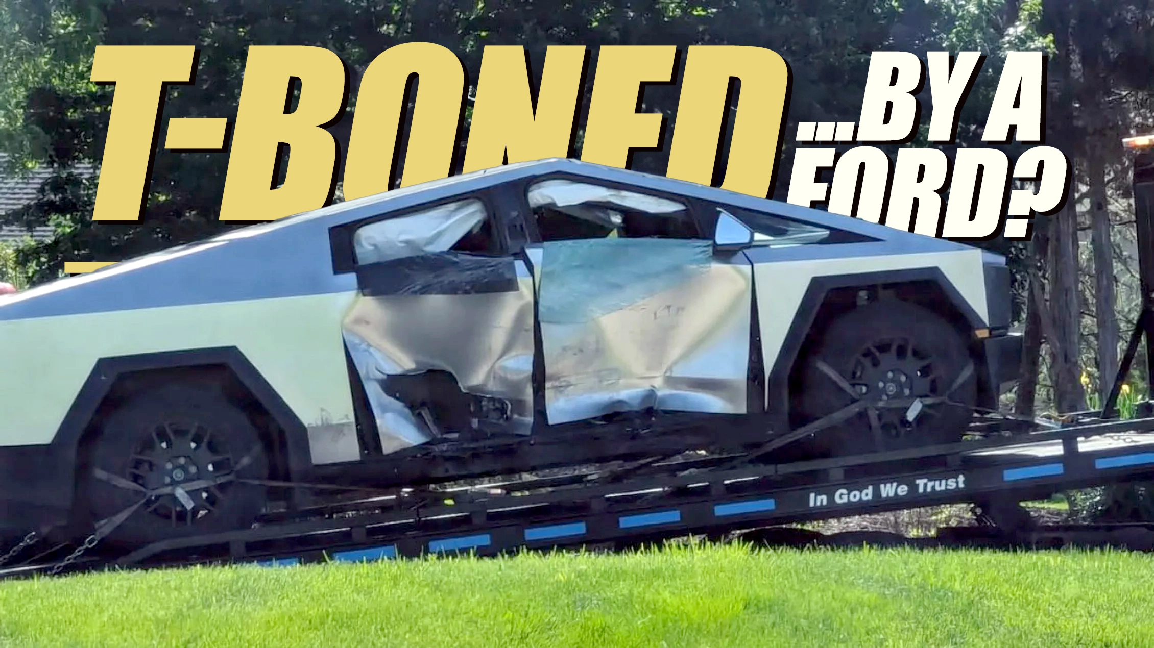 Tesla Cybertruck’s First Major Real-Life Wreck | Carscoops