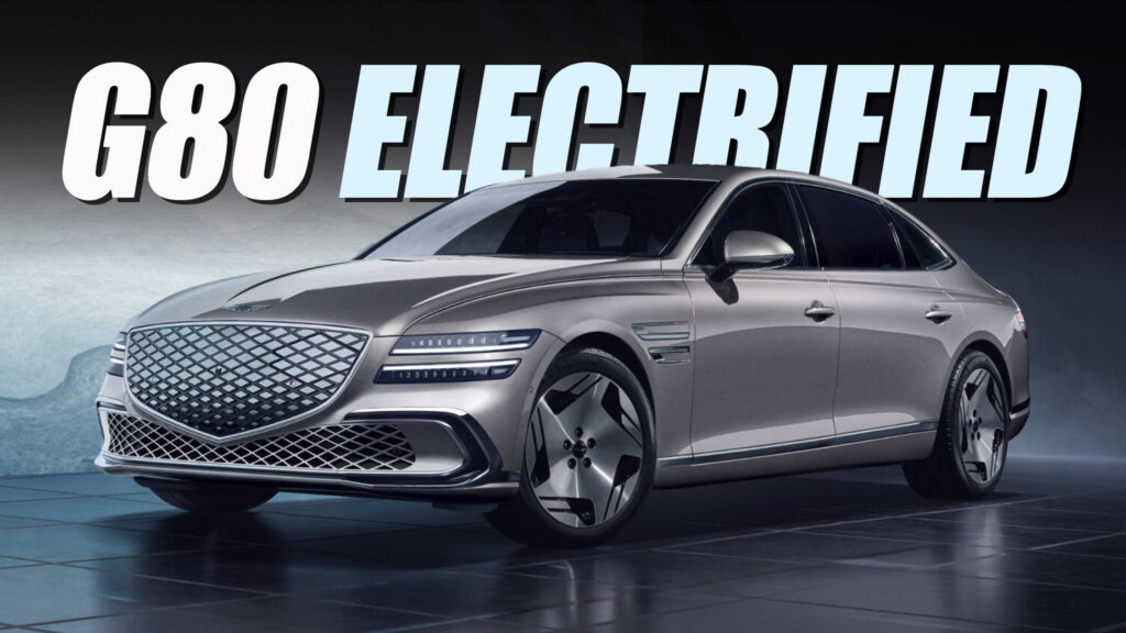  Genesis Electrified G80 Gains 27-Inch Display, Longer Wheelbase, And A Larger Battery