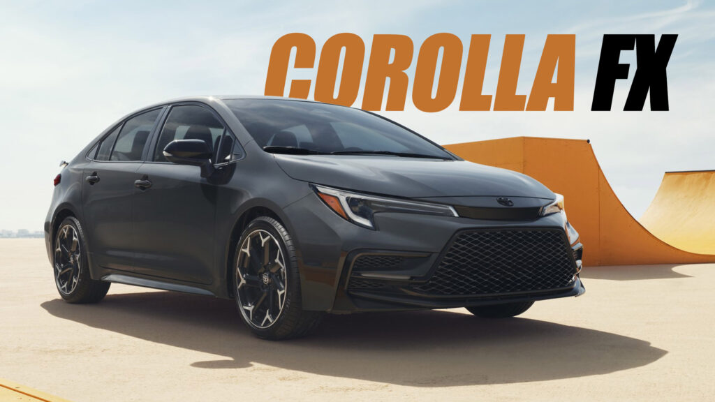  2025 Toyota Corolla FX Special Edition Debuts With Sporty Touches And A Larger Screen