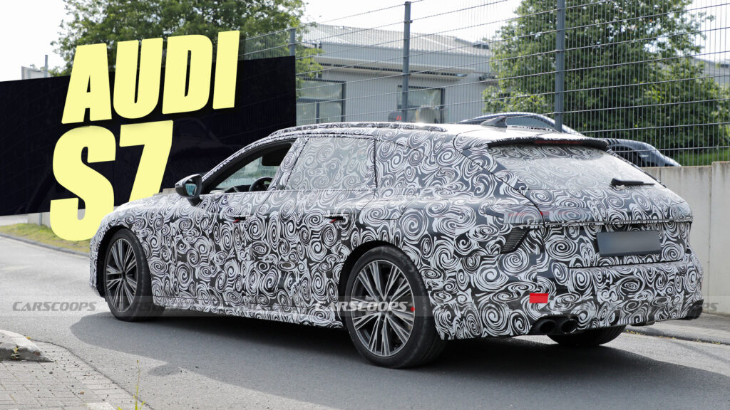  New Audi S7 Avant Spied Flaunting Four-Tailpipe Exhaust