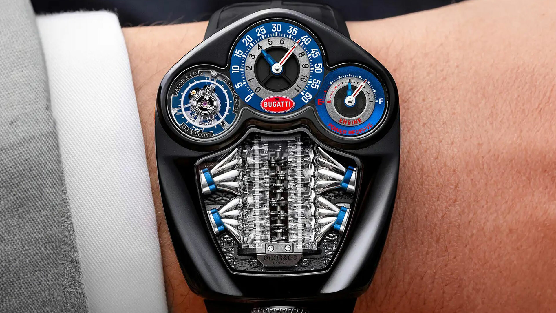 340,000 Bugatti Tourbillon Watch Has Its Own V16 Engine Carscoops