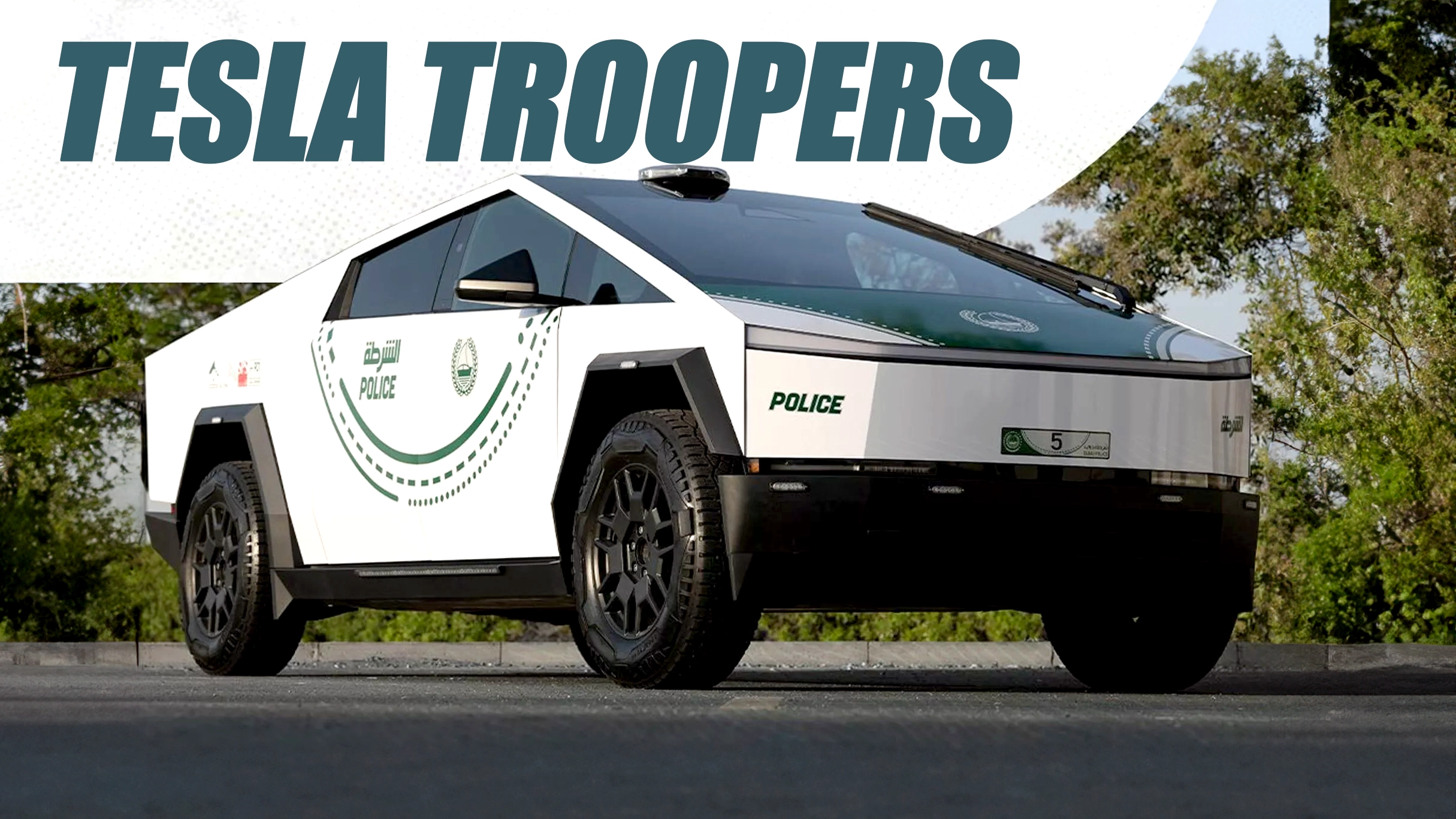 Tesla Cybertruck Joins Dubai Police, Looks Terrible In White