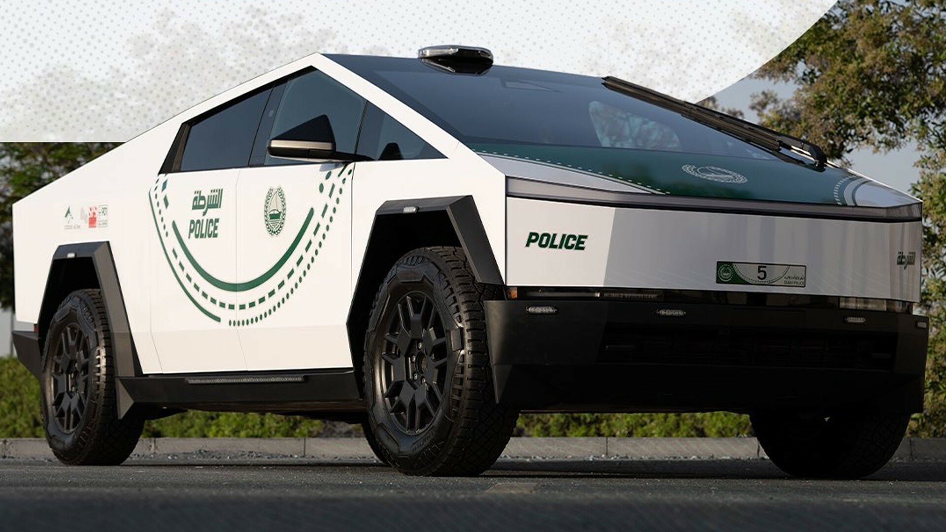 Tesla Cybertruck Joins Dubai Police, Looks Terrible In White 