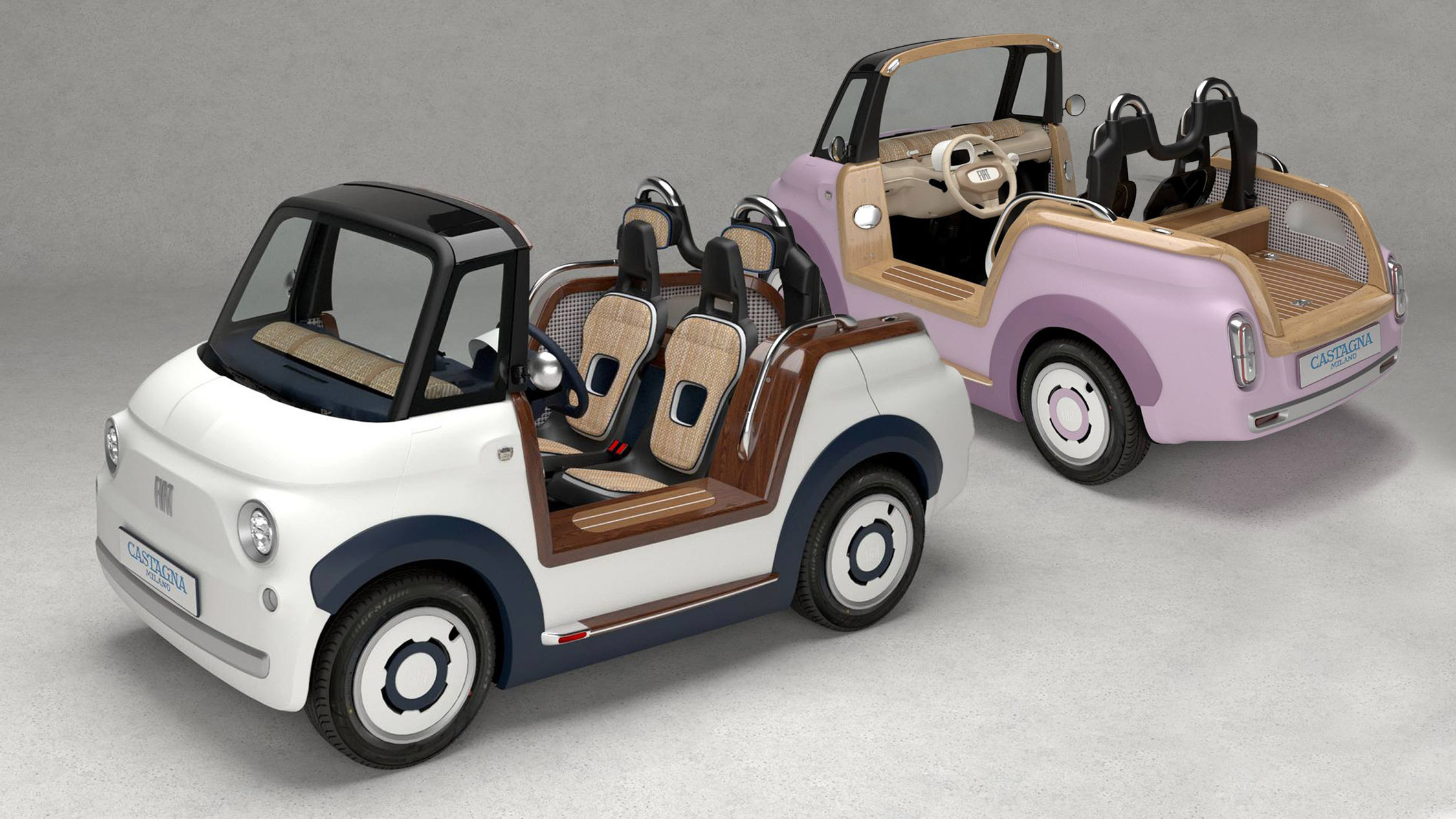 Read more about the article Castagna Milano transforms Fiat Topolino into an enchanting beach car