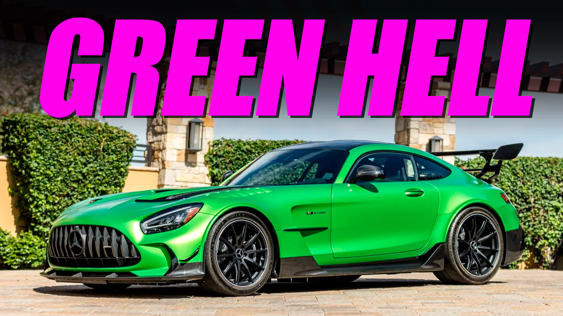 The low-mileage Mercedes-AMG GT Black Series is a nasty green beast