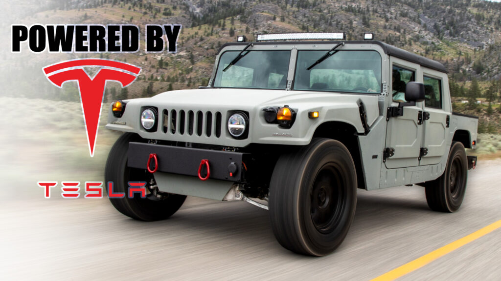 This 1000 HP Hummer H1 Electromod Has A Tesla Heart