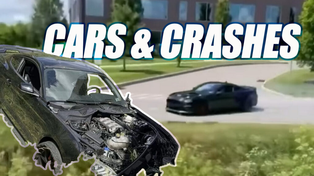  Tree Wins Again! Mustang Driver Loses Control And It’s All Downhill From There