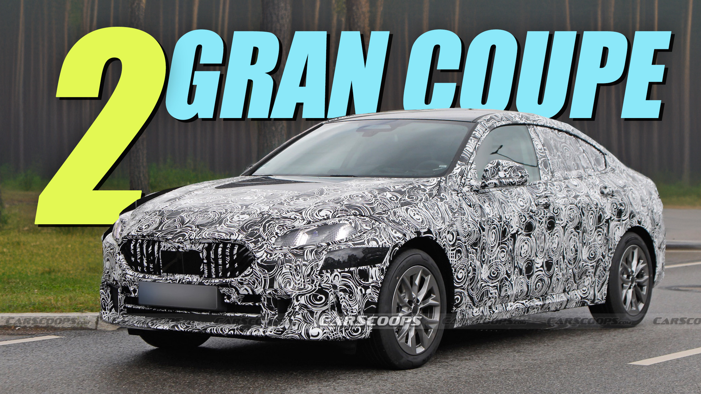 2025 BMW 2 Series Gran Coupé dispenses with camouflage and shows controversial grille bars