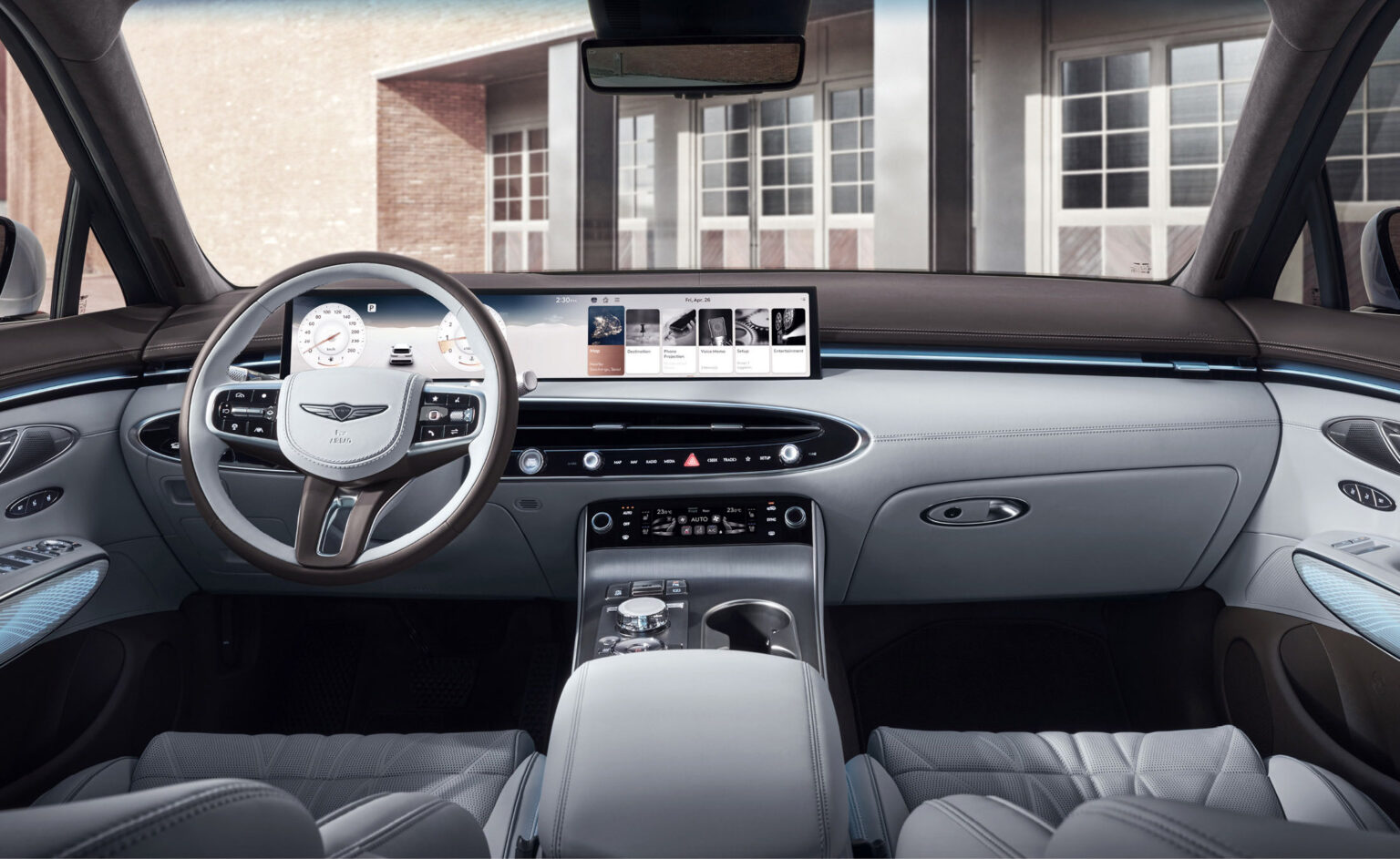 Facelifted Genesis GV70 Electrified Inbound With Massive Dashboard ...