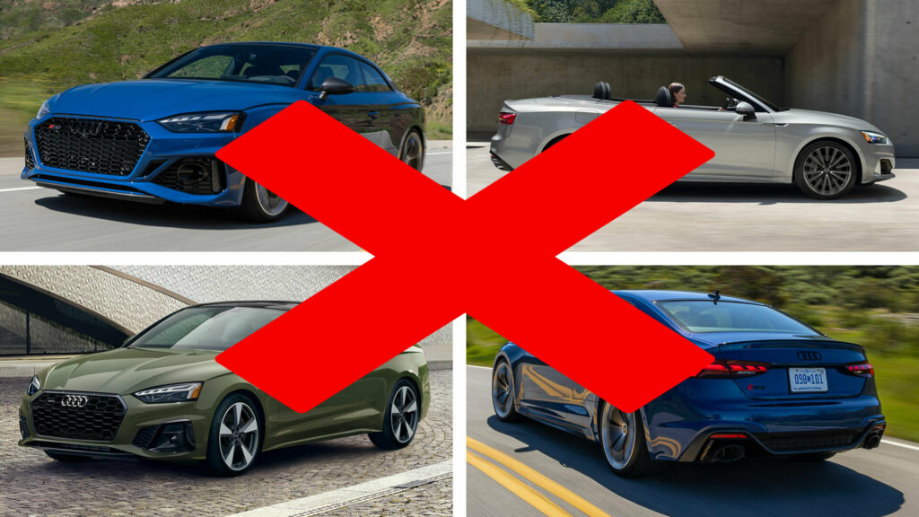  Audi Kills Off Last Remaining Coupes And Convertibles In America