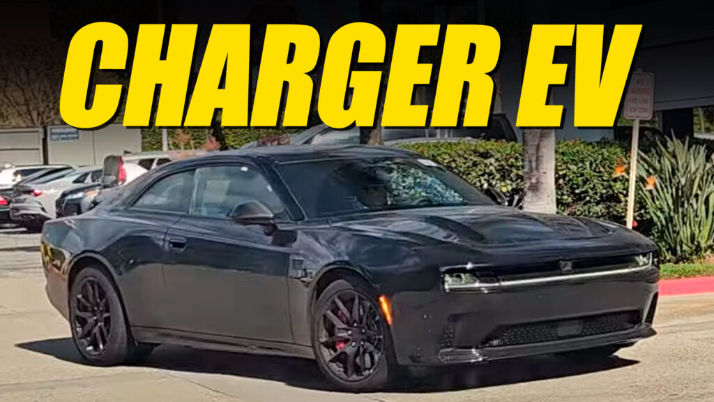  New Dodge Charger Daytona Looks The Business In A Parking Lot