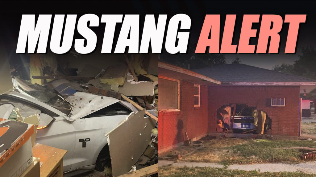  Ford Mustang Driver Turns Idaho Home Into Drive-Thru