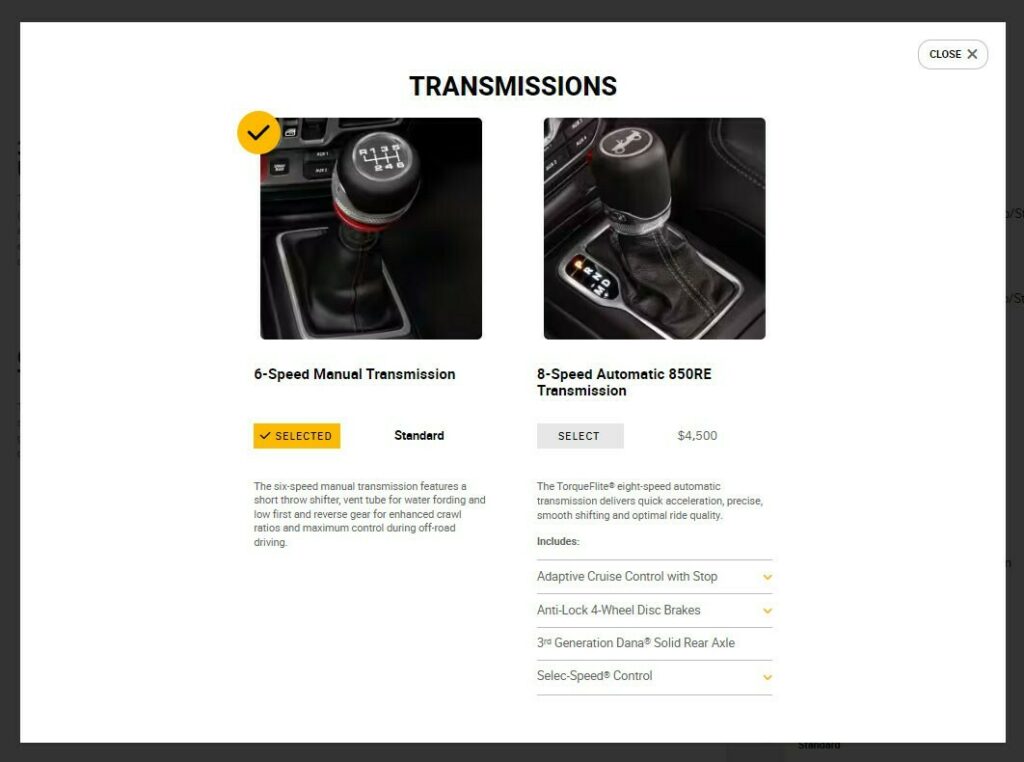  You Can Get A New Transmission For Less Than The Wrangler’s $4,500 Automatic Option