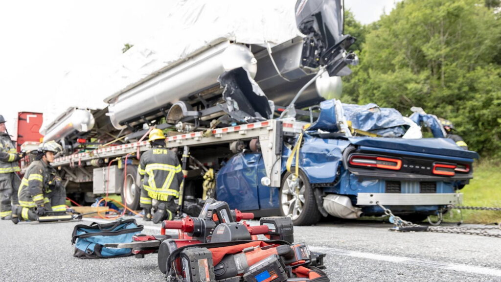  Dodge Driver Pins Challenger Under Parked Semi In Florida In Fatal Crash