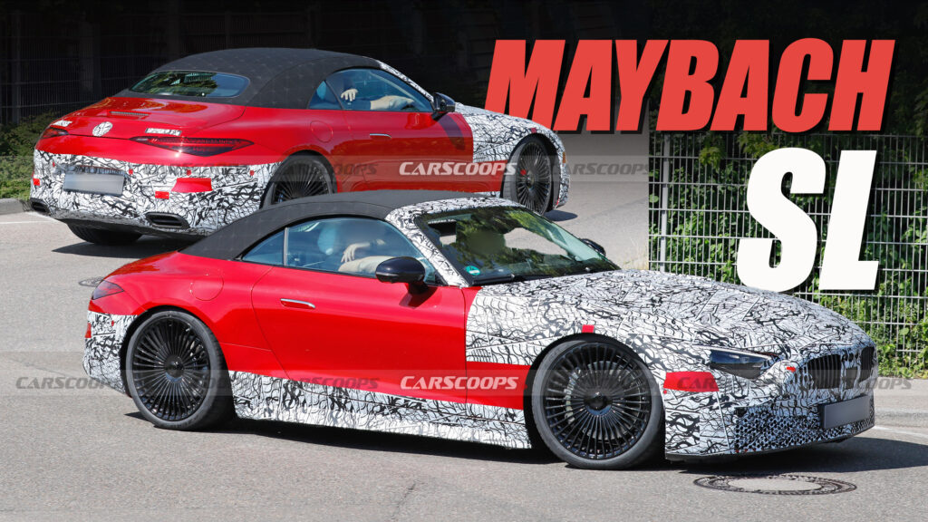  Mercedes-Maybach SL Flaunts Opulent Ambitions In First Spy Shots