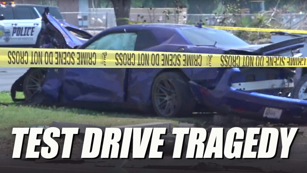  124 MPH Dodge Challenger Test Drive Crash Kills Mother Of Three