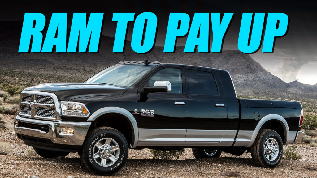     Ram settles diesel class action lawsuit for $6 million or just $100 per truck
