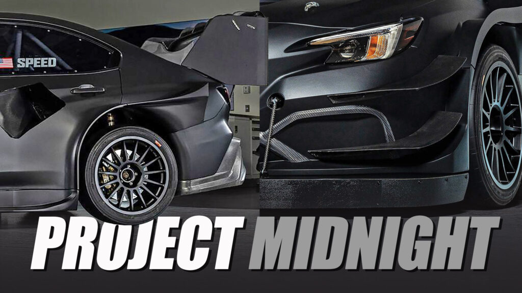  Subaru’s “Project Midnight” Teased As A WRX Time Attack Monster With Wild Aero